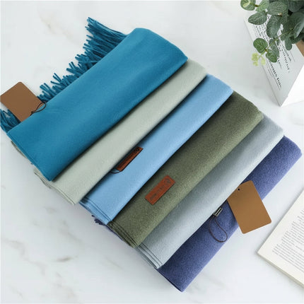 Cashmere Winter Scarf with Soft Texture & Classic Fringed Finish | Warm Layering Accessory for Cold Weather