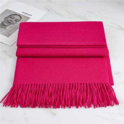 Cashmere Winter Scarf with Soft Texture & Classic Fringed Finish | Warm Layering Accessory for Cold Weather