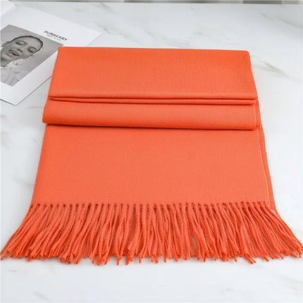 Cashmere Winter Scarf with Soft Texture & Classic Fringed Finish | Warm Layering Accessory for Cold Weather