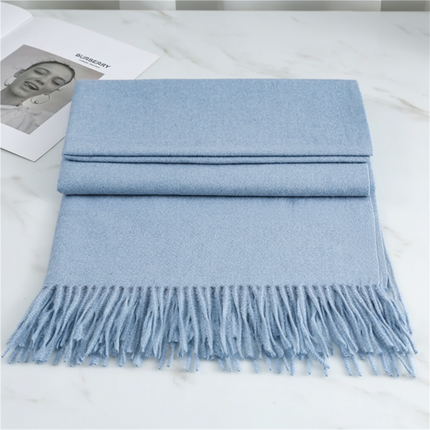 Cashmere Winter Scarf with Soft Texture & Classic Fringed Finish | Warm Layering Accessory for Cold Weather