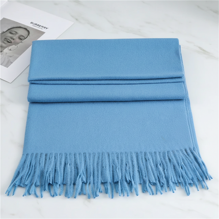 Cashmere Winter Scarf with Soft Texture & Classic Fringed Finish | Warm Layering Accessory for Cold Weather