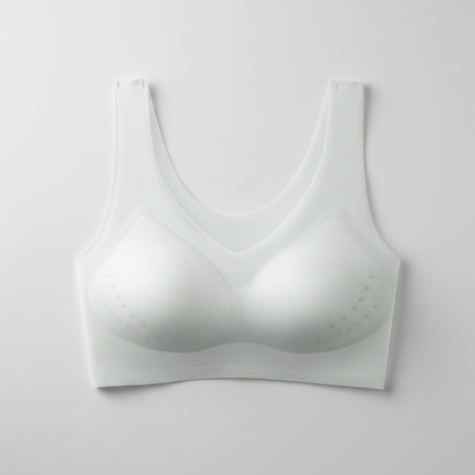 Wireless Seamless Bra with Supportive Stretch-Fit | Comfortable Ice Silk Fabric for All-Day Wear
