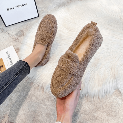 Cozy Plush Winter Slippers with Non-Slip Sole | Comfortable Machine Washable Home Footwear