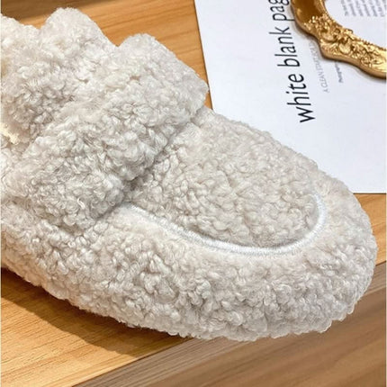 Cozy Plush Winter Slippers with Non-Slip Sole | Comfortable Machine Washable Home Footwear