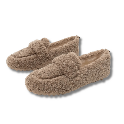 Cozy Plush Winter Slippers with Non-Slip Sole | Comfortable Machine Washable Home Footwear