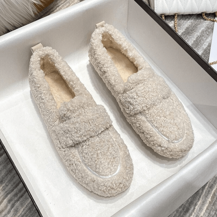 Cozy Plush Winter Slippers with Non-Slip Sole | Comfortable Machine Washable Home Footwear