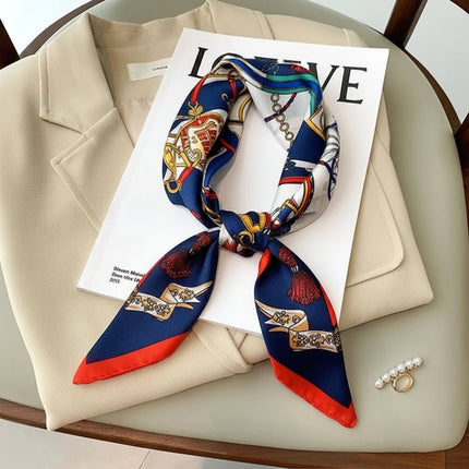 Women's Silk Scarf with Timeless Design | Versatile 70x70 cm Accessory for Elegant Styling