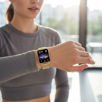 Women's Fitness Smartwatch with Touchscreen and Heart Rate Monitor | All-Day Health Tracking for Active Lifestyles