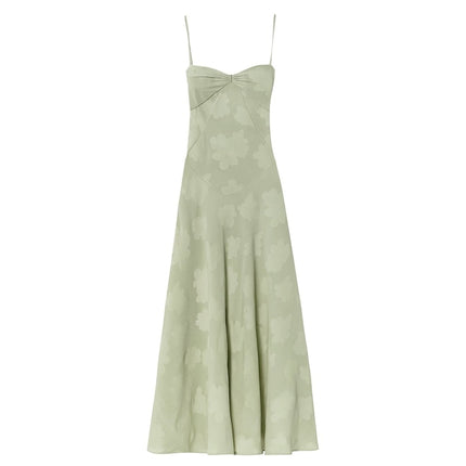 Elegant Maxi Dress Evening Gown with Spaghetti Straps | Formal Wear for Weddings and Special Occasions
