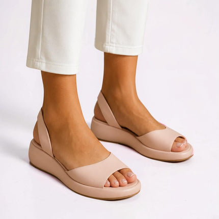 Women's Open Toe Sandals with Slingback Strap | Comfortable Daily Walking Shoes for Casual Outfits