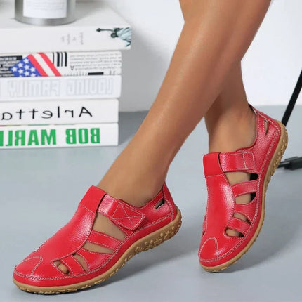 Dressy Women's Sandals with Adjustable Strap | Open-Toe Vegan Leather for All-Day Comfort