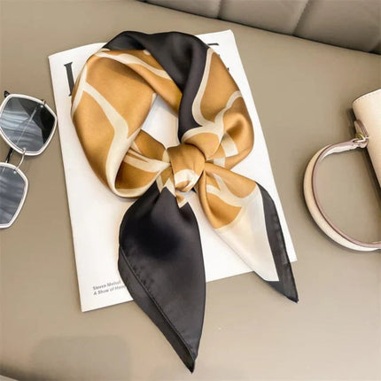 Luxury Silk Scarf with Elegant Printed Design | Versatile Wrap for Stylish Outfits