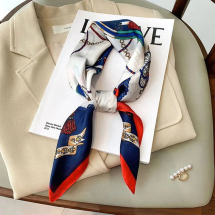Luxury Silk Scarf with Elegant Printed Design | Versatile Wrap for Stylish Outfits