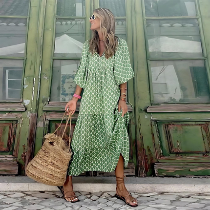 Floral Maxi Dress for Women with Flattering Silhouette | Day-to-Night Style for Spring Outings