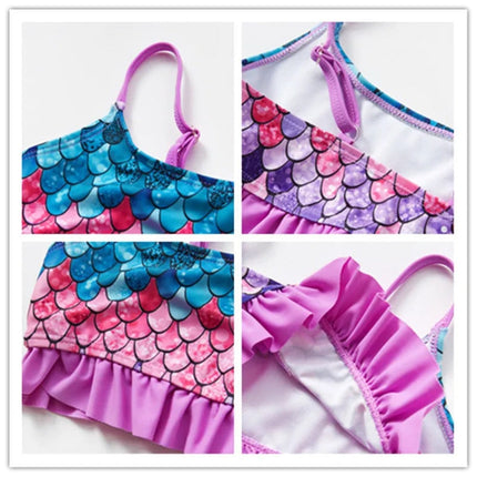 Kids Ruffle Bikini Set with Stylish Floral Design | Comfortable Swimwear for Beach Fun and Sun Protection