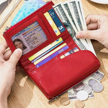 RFID Wallet for Women with Slim Bifold Design and Coin Pocket | Organized Daily Carry for Cards and Cash