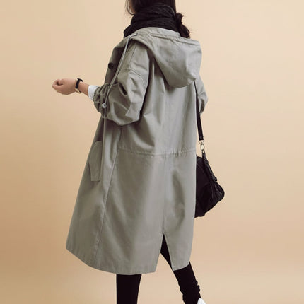Women's Waterproof Trench Coat with Adjustable Waist Belt | Stylish Hooded Outerwear for All Seasons