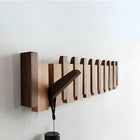 Wooden Coat Rack, Folding Piano Coat Rack with Wall Hooks, Hat Rack, Wall Coat Hooks for Entryway Storage_00