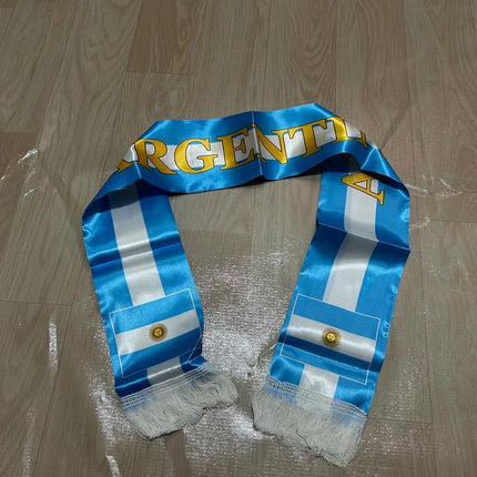 Argentina Flag Soccer Scarf with Double-Sided Design | Soft & Lightweight Fan Accessory for World Cup Support