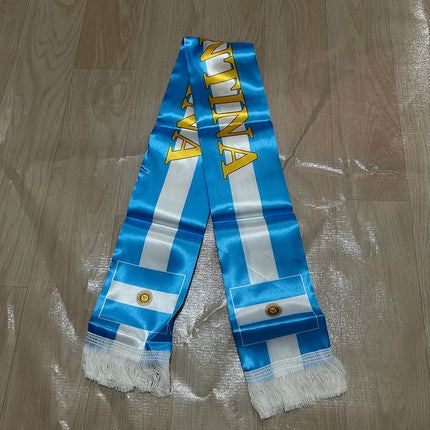 Argentina Flag Soccer Scarf with Double-Sided Design | Soft & Lightweight Fan Accessory for World Cup Support