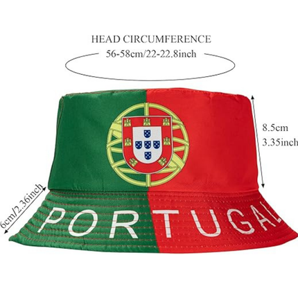 Reversible World Cup Bucket Hat with Lightweight Mesh | Foldable Sun Cap for Outdoor Activities