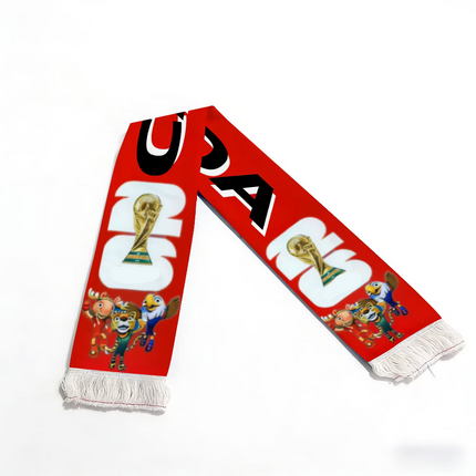 Canada Flag Soccer Fan Scarf with Soft Feel | Lightweight Supporter Accessory for World Cup Events