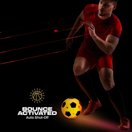 LED Soccer Ball Size 5 with Glow in the Dark Lighting | Nighttime Play for Kids and Teens