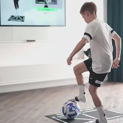 Soccer Training Mat System for Skill Development | 2x6.56 ft Area for Home Practice and Footwork Drills