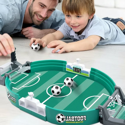 Table Football Set with Compact Arcade Design | Two-Player Indoor Fun for Family Game Nights