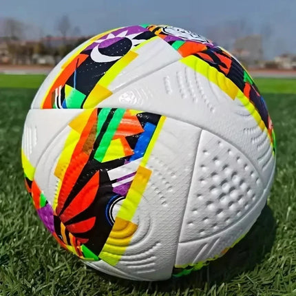 Size 5 Soccer Ball for Training & Matches with Durable PU Construction | Vibrant Design for Enhanced Visibility and Control