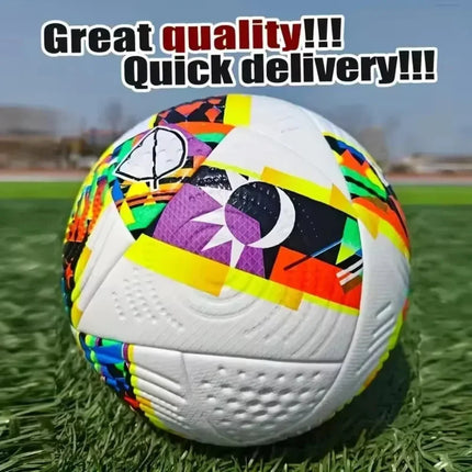 Size 5 Soccer Ball for Training & Matches with Durable PU Construction | Vibrant Design for Enhanced Visibility and Control