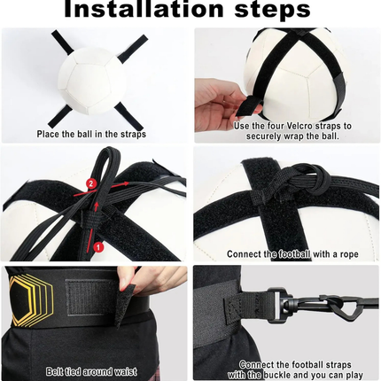 Soccer Training Belt with Adjustable Fit | Solo Practice Gear for Enhanced Ball Control