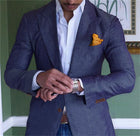 Mens Blazer, Cotton Linen Blazer for Men with Two Buttons, Sport Coat Men, Business Casual Suit Jacket